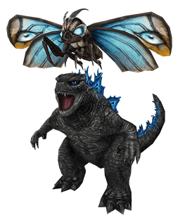 Godzilla and Mothra